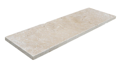 MARGELLE/MARCHE  TRAVERTIN BEIGE 3 CM BORD DROIT