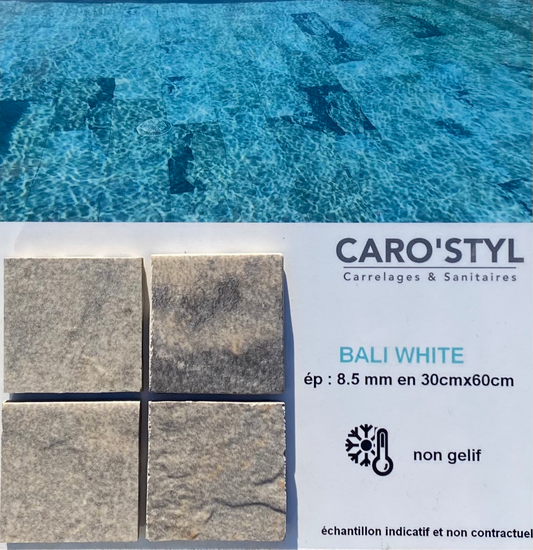Échantillon de carrelage Bali White